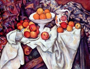 Cezanne, Natura morta con mele e arance
